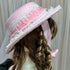 <23002>Pink rose Felt hat
