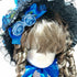 <23008>Black × Blue Special Bonnet