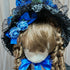 <23008>Black × Blue Special Bonnet