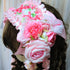 <23009>Pink rose Headdress