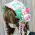 <23010>Green × Pink rose Headdress
