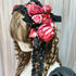 <23011>Black × Bordeaux rose Headdress