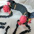 <23011>Black × Bordeaux rose Headdress