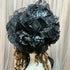 <23014>Black rose Special Bonnet (With pearls)