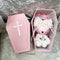 <24002>Baby pink MURMUR trimmed with white lace