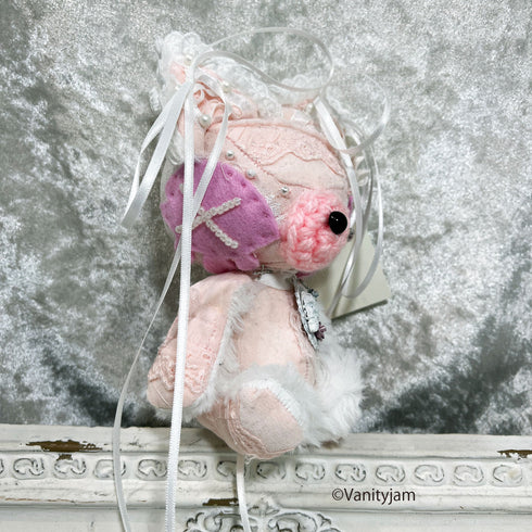 <24002>Baby pink MURMUR trimmed with white lace