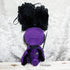 <24003>Purple VANNY trimmed with black lace