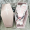 <24004>Pink VANNY printed with white roses