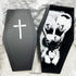 <24005>Black VANNY with white cross lace