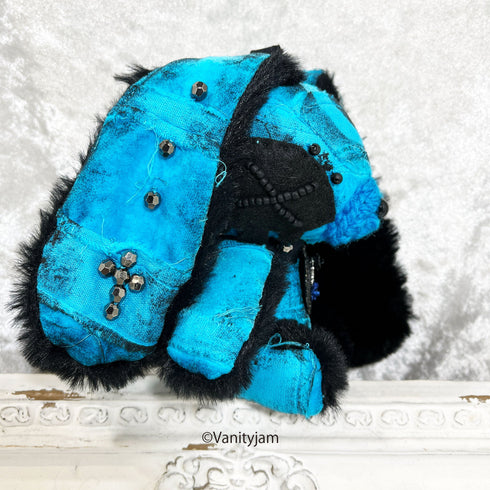<24006>Blue SOPPY with a crescent moon