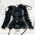 <24008>Black rose patterned SOPPY with corset weave