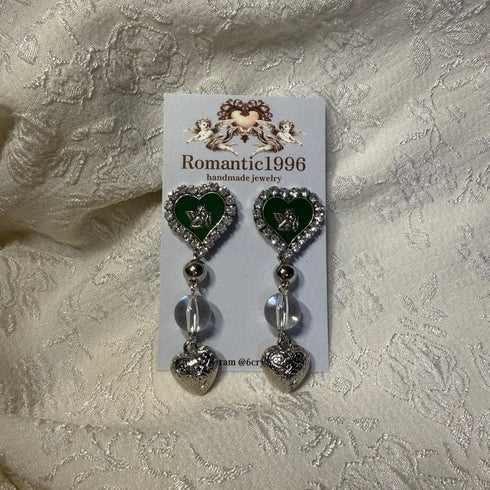 <25003>angel green ピアス