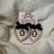 <25012>Velvet black cameo イヤリング