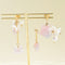 <25012>Dreamy Strawberry Tea Set Saxe to Pink Gradient (Earring)