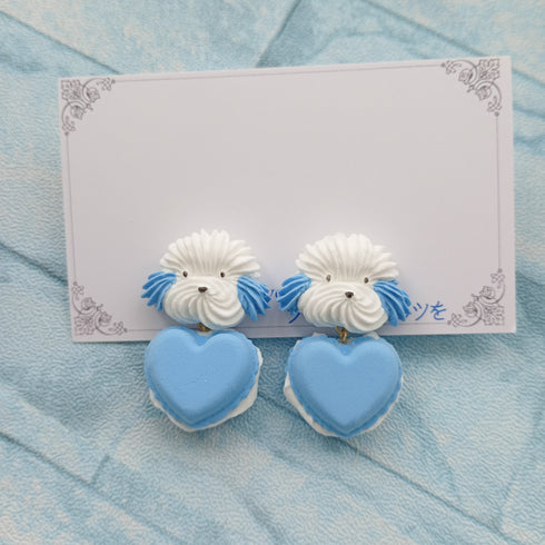 <25019>Sweet Whipped Puppy Blue Ver (Earring)