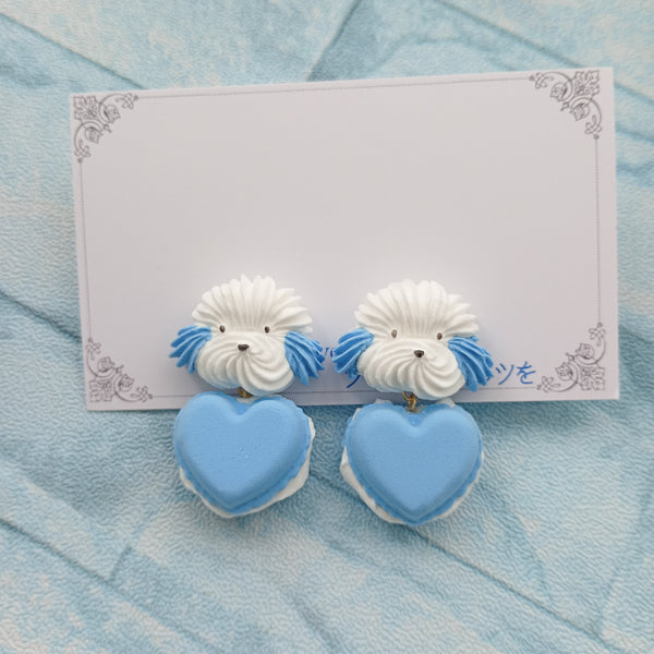 <25019>Sweet Whipped Puppy Blue Ver (Earring)