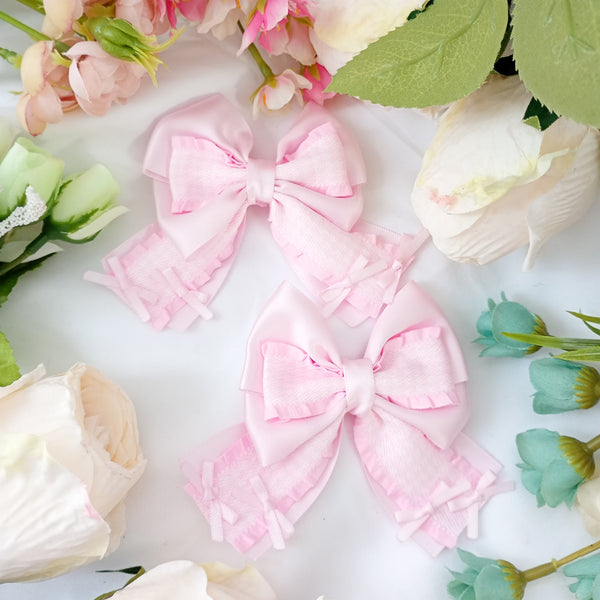 <25021>Classic Houndstooth Ribbon Pink Ver