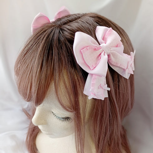 <25021>Classic Houndstooth Ribbon Pink Ver