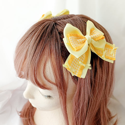 <25025>Classic Houndstooth Ribbon Yellow Ver
