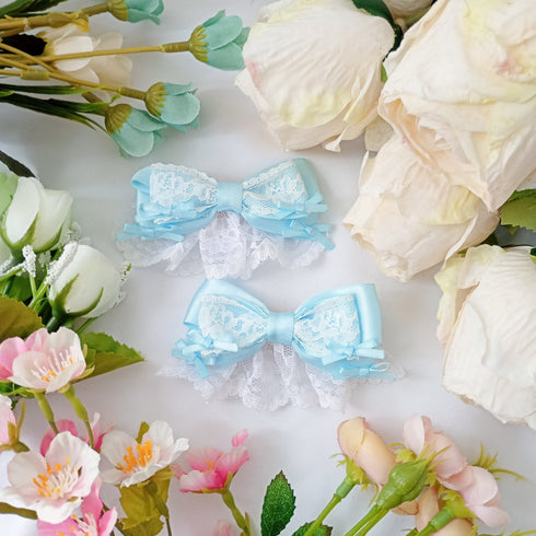 <25027>Princess Lace Ribbon Saxe Ver