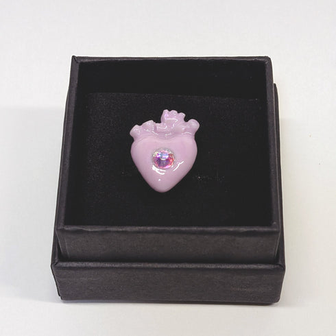 <26013>Last Glow Heart Ring / pink