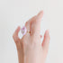 <26015>Last Glow Heart Ring / lavender