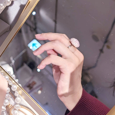 <26016>Last Glow Brain Ring / Smooth・pink