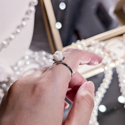 <26020>Diamond Cavity Ring / Gold