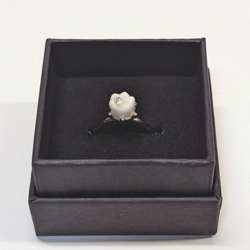 <26021>Diamond Cavity Ring / Silver