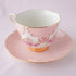 <27001>Rose Teacup & Saucer Set