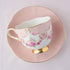 <27001>Rose Teacup & Saucer Set