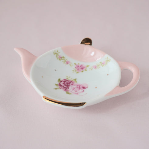 <27006>Rose Tea bag tray