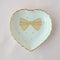<27010>Small Heart-shaped Plate(Gold ribbon)