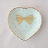 <27010>Small Heart-shaped Plate(Gold ribbon)