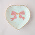 <27011>Small Heart-shaped Plate(Polka dot ribbon)