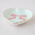 <27011>Small Heart-shaped Plate(Polka dot ribbon)