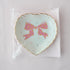 <27011>Small Heart-shaped Plate(Polka dot ribbon)
