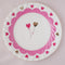<27015>Heart Plate(shocking pink)
