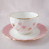 <27016>Heart Teacup & Saucer Set(pink)