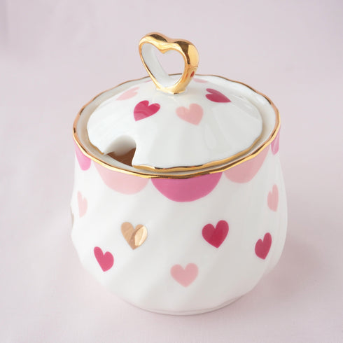 <27023>Heart Sugar pot