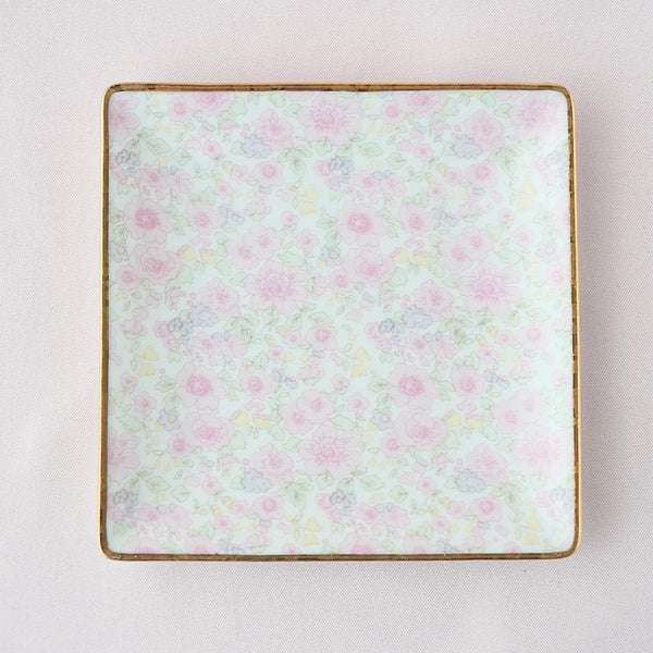 <27030>Flower Square plate
