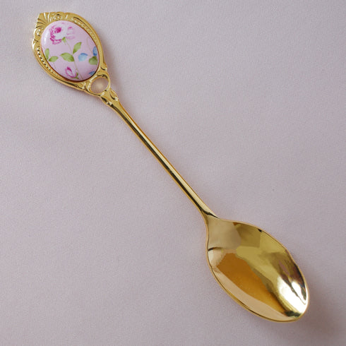 <27033>Pink rose Spoon
