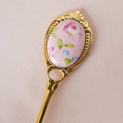 <27033>Pink rose Spoon
