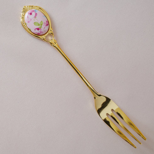 <27034>Pink rose Fork