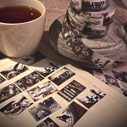 <28003>Sticker Roll -Dark Academia-