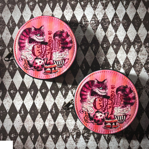 <28021>Cheshire Cat Round Pouch