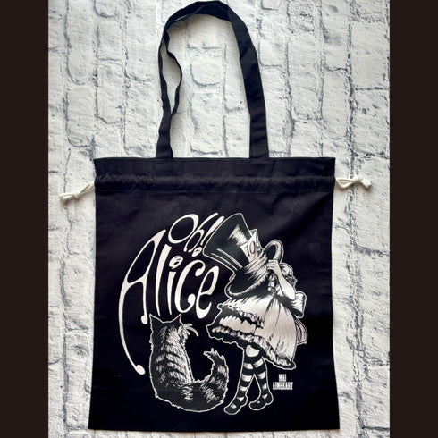 <28028>Drawstring Tote Bag -Alice&theCat-