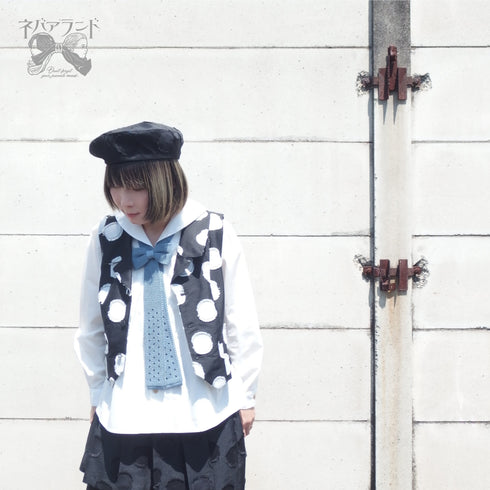 <32009>ドットベスト〈黒白〉