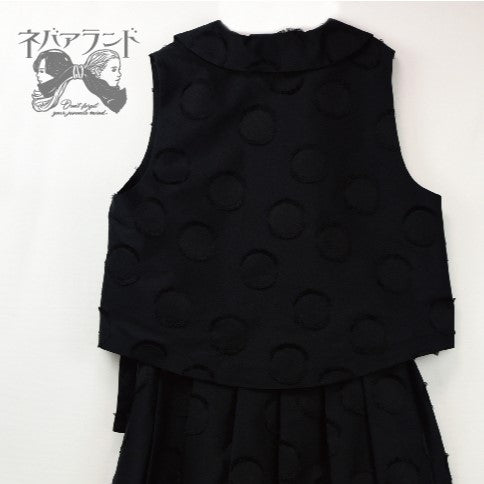 <32010>ドットベスト〈黒黒〉