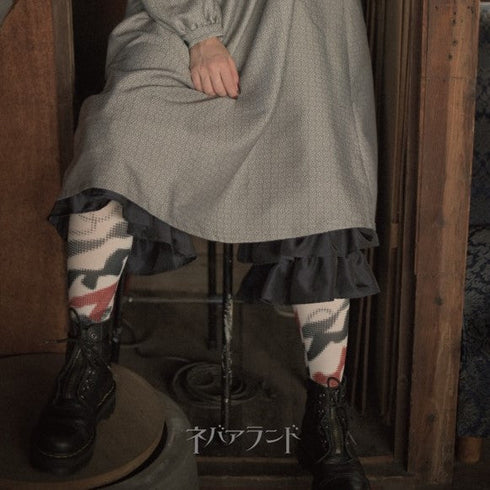 <32015>ドットリボンタイツ〈白〉